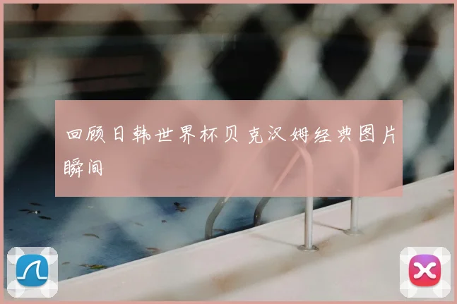 回顾日韩世界杯贝克汉姆经典图片瞬间